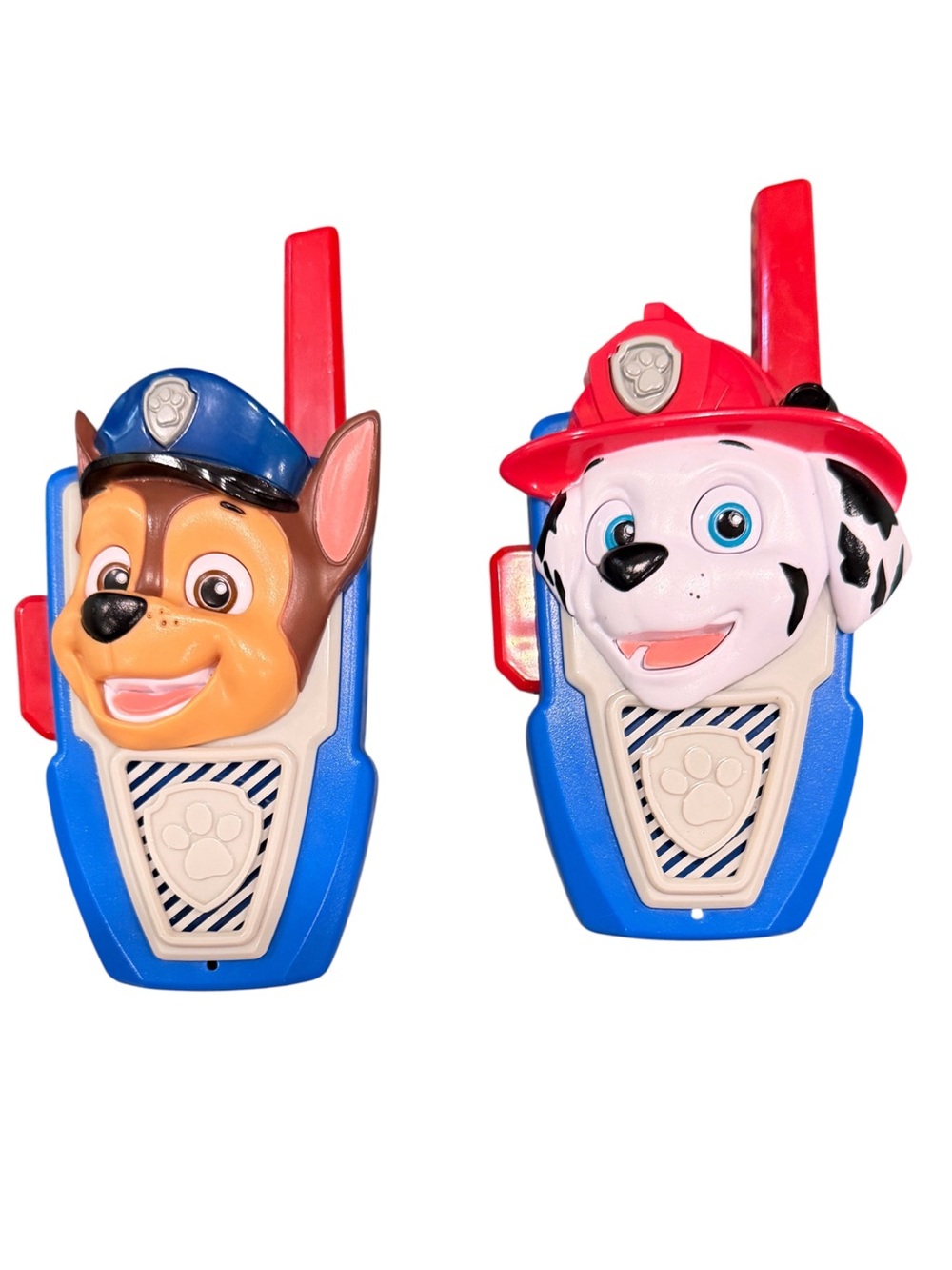 Paw Patrol Chase & Marshall Walkie Talkie Two Way Radio Ages 3+